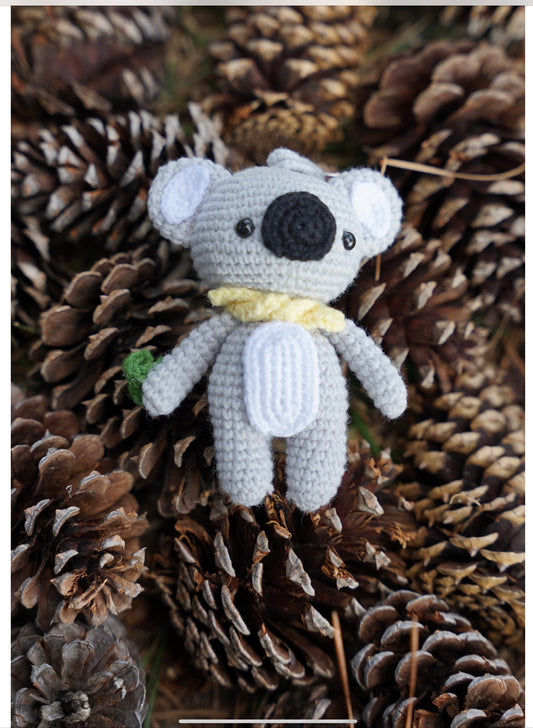 Handmade Crochet Koala Keychain